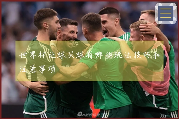 世界杯让球买球有哪些玩法技巧和注意事项